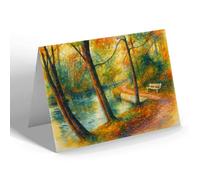 NOTELET - London, Crane Park near Feltham (b) - Vintage Art Style