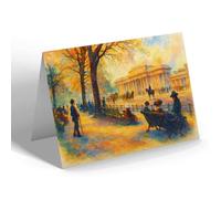 NOTELET - London, Hyde Park Corner (a) - Vintage Art Style