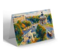 NOTELET - London, Hyde Park Corner & Quadriga - Vintage Art Style