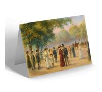NOTELET - London, Hyde Park & Rotten Row - Vintage Art Style