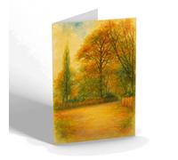 NOTELET - London. Lovers' Walk, Clissold Park, N. - Vintage Art Style