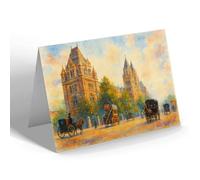 NOTELET - London, Natural History Museum - Vintage Art Style