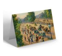 NOTELET - London, Rotten Row from Hyde Park Corner - Vintage Art Style