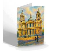 NOTELET - London. St Paul's Cathedral (t) - Vintage Art Style