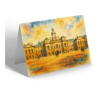 NOTELET - London, The Horse Guards Parade Ground - Vintage Art Style