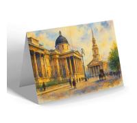 NOTELET - London, The National Gallery (e) - Vintage Art Style
