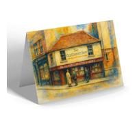 NOTELET - London, The Old Curiosity Shop (d) - Vintage Art Style