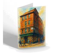 NOTELET - London. The Oldest House in Cheapside - Vintage Art Style