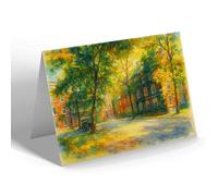 NOTELET - London, The Temple. Kings Bench Walk - Vintage Art Style