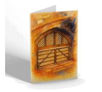 NOTELET - London. Tower of London. Traitors' Gate - Vintage Art Style