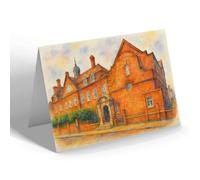 NOTELET - London, Working Men's College Crowndale Road - Vintage Art Style