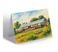 NOTELET - London, YMCA Hut Military Hospital Tooting - Vintage Art Style