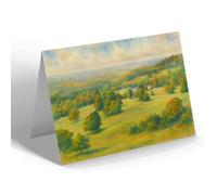 NOTELET - Longleat from Heaven's Gate, Warminster - Vintage Art Style