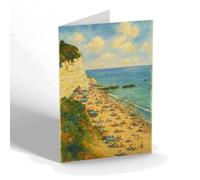 NOTELET - Looking East from the Shelter, Beer - Vintage Art Style