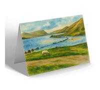 NOTELET - Lough Fee, Connemara (a) - Vintage Art Style