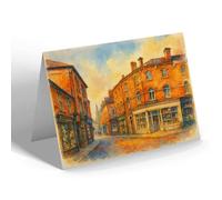 NOTELET - Lower Brook Street, Rugeley - Vintage Art Style