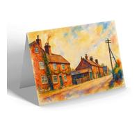 NOTELET - Lower Brook Street, Wymeswold - Vintage Art Style
