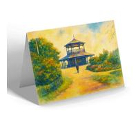 NOTELET - Lowestoft. The Band Stand, Belle Vue Park - Vintage Art Style