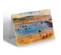 NOTELET - Lyme Regis from the Cob - Vintage Art Style