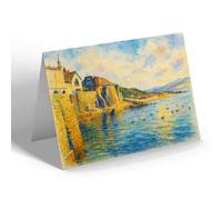 NOTELET - Lyme Regis looking East - Vintage Art Style