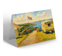 NOTELET - Main Drive, Bay View Holiday Estate, Brixham - Vintage Art Style