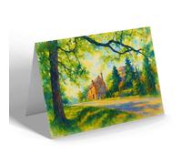 NOTELET - Main Road from the Green, Stone - Vintage Art Style