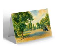 NOTELET - Malden Green from the Avenue, Worcester Park - Vintage Art Style