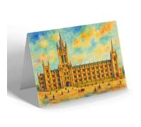 NOTELET - Marischal College Aberdeen University - Vintage Art Style