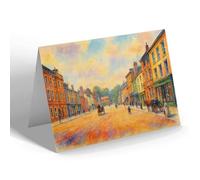 NOTELET - Market Harborough. High Street - Vintage Art Style