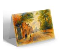NOTELET - Market Harborough. Leicester Road - Vintage Art Style