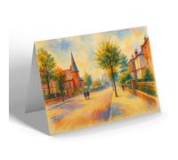 NOTELET - Market Harborough. Northampton Road - Vintage Art Style