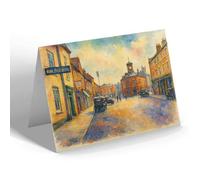 NOTELET - Market Place, Brigg - Vintage Art Style