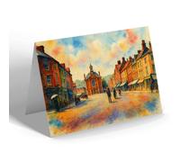 NOTELET - Market Place, Henley-on-Thames - Vintage Art Style