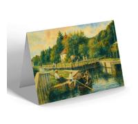 NOTELET - Marsh Lock, Henley-on-Thames - Vintage Art Style