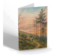 NOTELET - Matlock Bank. Path to Lumsdale - Vintage Art Style