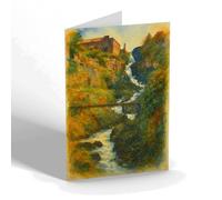 NOTELET - Matlock Bank. View In Lumsdale - Vintage Art Style