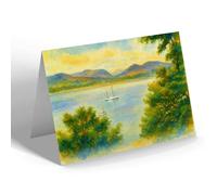 NOTELET - Menai Strait from Anglesey (b) - Vintage Art Style
