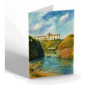 NOTELET - Mermaid Pool, Burgh Island, Bigbury-on-Sea - Vintage Art Style