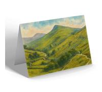 NOTELET - Mount Famine, Hayfield - Vintage Art Style