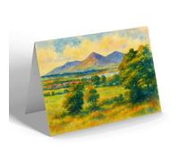 NOTELET - Mourne Mountains from Ballykinler - Vintage Art Style