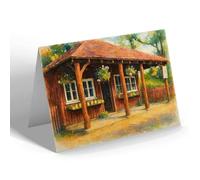 NOTELET - Mr Lloyd George's Farm Shop, Churt (b) - Vintage Art Style