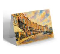 NOTELET - Nelson Crescent from the Paragon, Ramsgate - Vintage Art Style