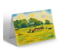 NOTELET - New Forest Ponies - Vintage Art Style