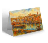 NOTELET - Newcastle-on-Tyne. The Bridges - Vintage Art Style