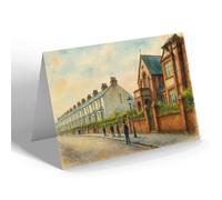 NOTELET - Newhaven. Fort Road & R.C. Chapel - Vintage Art Style