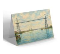 NOTELET - Newport Mon. The Transporter Bridge - Vintage Art Style