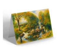 NOTELET - Newton Stewart on the Penkiln - Vintage Art Style