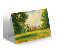 NOTELET - Nieuport Sanatorium through the Trees - Vintage Art Style