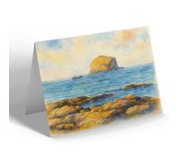 NOTELET - North Berwick. The Bass Rock (b) - Vintage Art Style