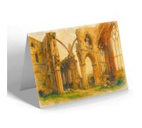 NOTELET - North Transept & Chancel, Melrose - Vintage Art Style